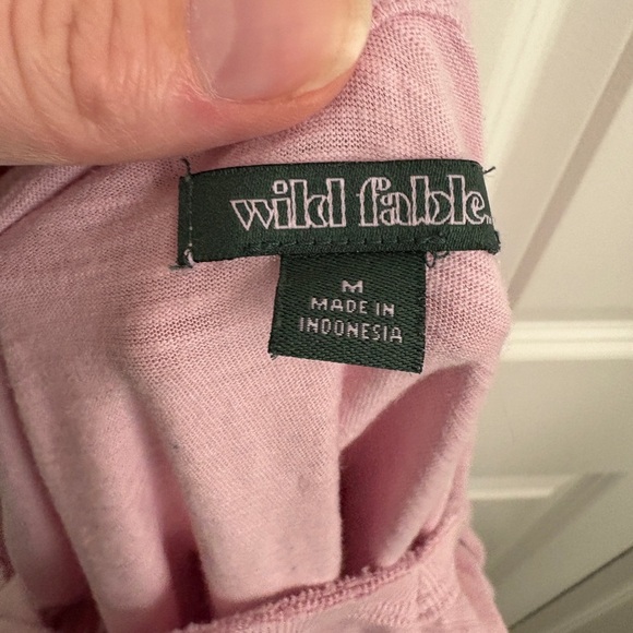 Wild Fable Pink Peplum Crop Tank Top - Picture 3 of 3